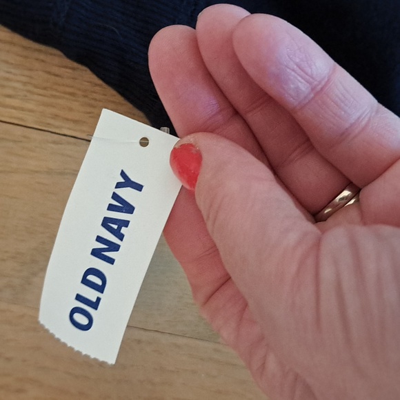 Old Navy Black Drawstring Fleece Lined Wide Leg Capri's.  Size Small NWT - Picture 6 of 8